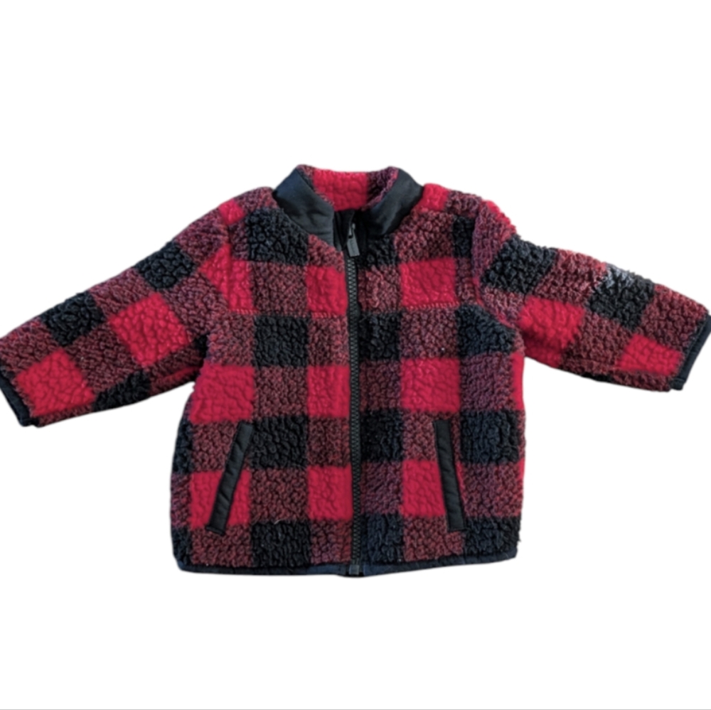 🍼 4 for $10 plaid zip up sweater 3-6 mo